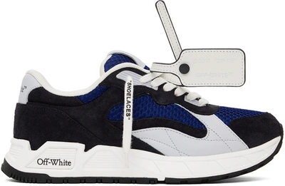 Off-white Kick Off Panelled Trainers In Blue