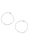 Ajoa Boss Babe Set Of Two Bracelets In Rhodium