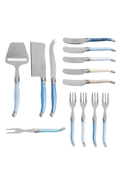 French Home 13-piece Laguiole Charcuterie Set In Blue