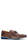 Carlos Santana Garcia Tassel Loafer In Chocolate