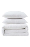 Kenneth Cole Waffle Comforter & Sham Set In White