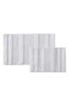 Kenneth Cole Set Of 2 Waffle Bath Mats In White