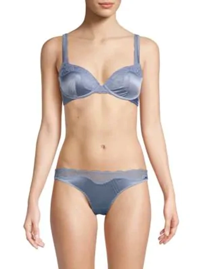 Stella Mccartney Eloise Enchanting Contour Bra In Iced Blue