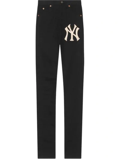Gucci Women's Skinny Pant With Ny Yankees™ Patch In Black