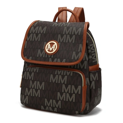 Mkf Collection By Mia K Drea Signature Fashion Travel Backpack In Brown