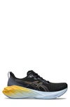 Asics Novablast 4 Running Shoe In Black/ Thunder Blue