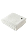 Kenneth Cole Faux Fur Reversible Throw In White