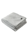 Kenneth Cole Faux Fur Reversible Throw In Gray
