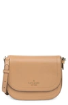 Kate Spade Blake Leather Saddle Bag In Light Fawn