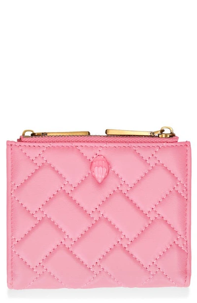 Kurt Geiger Mini Kensington Leather Bifold Wallet In Pink