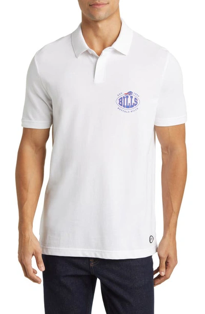 Hugo Boss X Nfl Cotton Polo In Buffalo Bills White