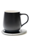 Ohom Ui 3 Mug & Warmer Set In Inkstone Black