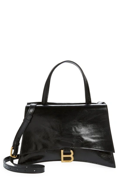 Balenciaga Crush On You Crushed Leather Shoulder Bag In Black