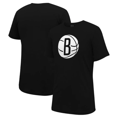 Stadium Essentials Unisex  Black Brooklyn Nets Primary Logo T-shirt
