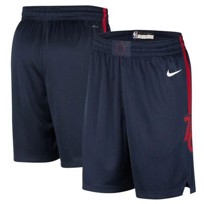 Nike Men's  Navy Philadelphia 76ers 2023/24 City Edition Swingman Shorts