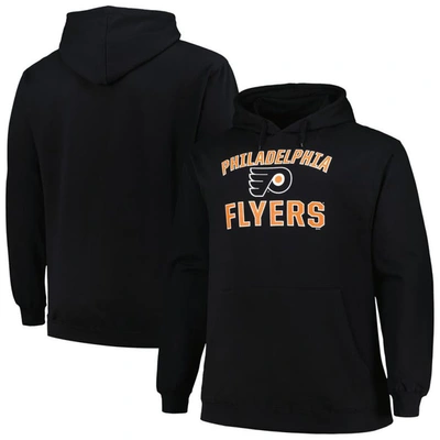 Profile Black Philadelphia Flyers Big & Tall Arch Over Logo Pullover Hoodie