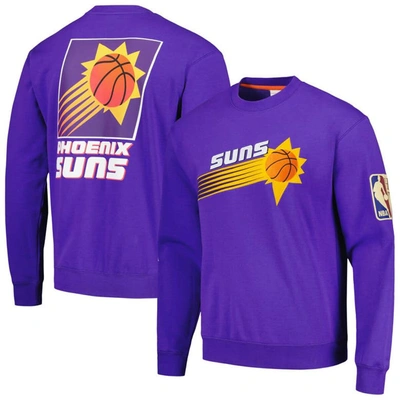 Mitchell & Ness Men's  Purple Phoenix Suns Hardwood Classics There And Back Pullover Sweatshirt