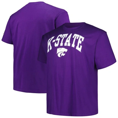 Champion Purple Kansas State Wildcats Big & Tall Arch Over Logo T-shirt