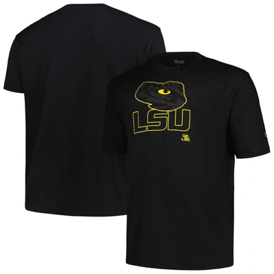 Profile Men's Black Lsu Tigers Big Tall Pop T-shirt