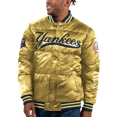 Starter Gold New York Yankees 2023 Subway Series Bronx Bomber Full-snap Jacket