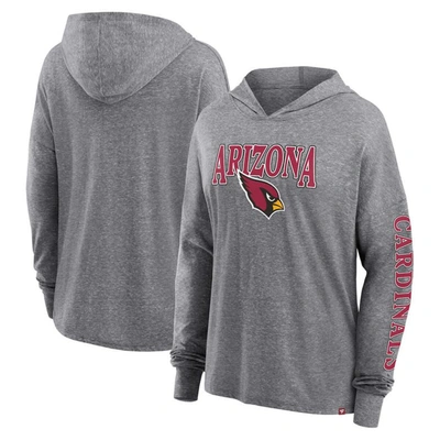 Fanatics Branded Heather Gray Arizona Cardinals Classic Outline Pullover Hoodie