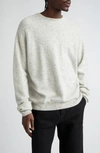 Frenckenberger Cashmere Crewneck Sweater In Pointilsed Frost