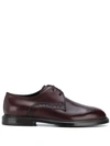 Dolce & Gabbana Perforated Oxford Shoes In Ebony