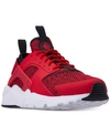Nike Men's Air Huarache Run Ultra Se Casual Sneakers From Finish Line In University Red/black-whit