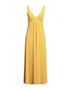 Siyu Woman Maxi Dress Marigold Size 8 Polyamide, Elastane In Yellow