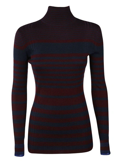 Victoria Beckham Striped Sweater In Multicolored