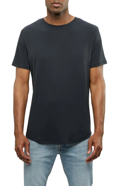 Cuts Pima Cotton Blend T-shirt In Black