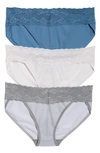 Natori Bliss Perfection 3-pack Bikini Briefs In Multi