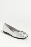 Trotters Sizzle Signature Flat In Silver