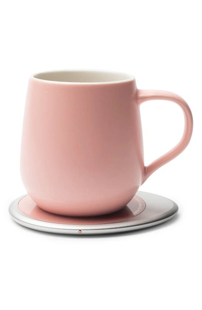 Ohom Ui 3 Mug & Warmer Set In Sheer Pink