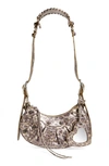 Balenciaga Extra Small Le Cagole Leather Shoulder Bag In Brown