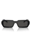 Prada 52mm Irregular Sunglasses In Black
