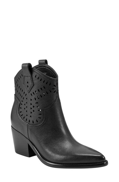 Marc Fisher Ltd Elyma Pointed Toe Western Boot In Black