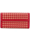 Bottega Veneta Intrecciato Continental Wallet - Red