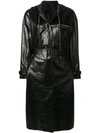 Prada Hooded Coat - Black
