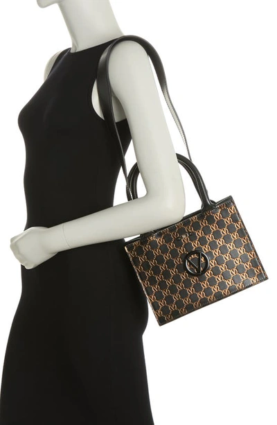 Valentino By Mario Valentino Marie Monogram Tote In Brown