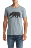 American Needle Cali Bear Cotton Graphic T-shirt In Smoke Blue