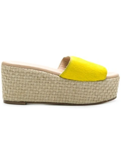 Solange Sandals Flat Wedge Sandals In Yellow