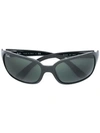 Ray Ban Rectangular Shaped Sunglasses In Black