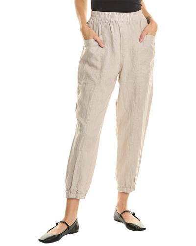 Johnny Was Linen Utility Jogger Pant In Silver