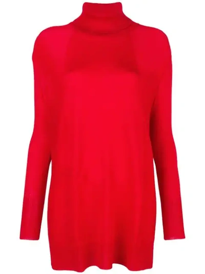 Woolrich Turtle Neck Jumper - Red