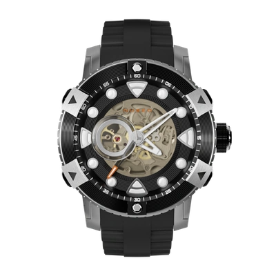 Nubeo Men's Gemini 51mm Automatic Watch In Black