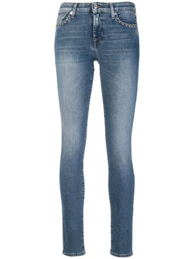 7 For All Mankind Rider Skinny Jeans - Blue