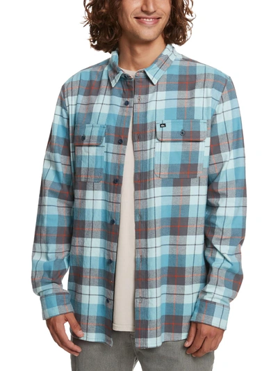 Quiksilver Kinsale Mens Flannel Regular Fit Button-down Shirt In Multi