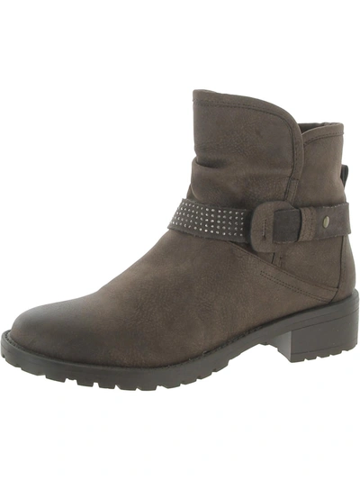 Gc Shoes Moto Womens Pull On Lug So Ankle Boots In Brown