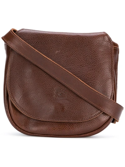 Il Bisonte Saddle Crossbody Bag In Brown